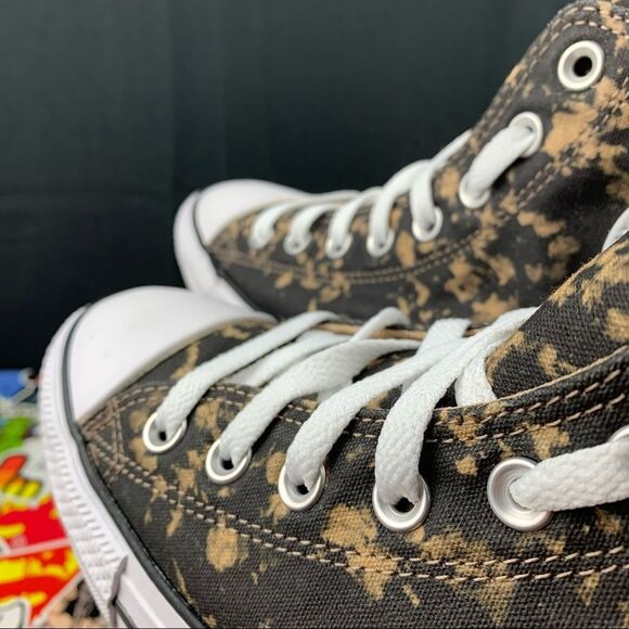 Converse Chuck Taylor All Star Hi Bleach Black Hemp Dip Womens Various - Picture 11 of 11